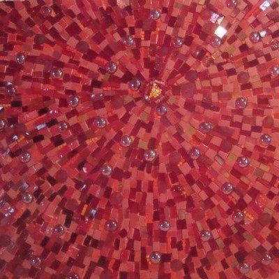 soleil rouge - Mosaique - christe