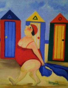 Voir cette oeuvre de emilie leonardi: femme en maillot de bain