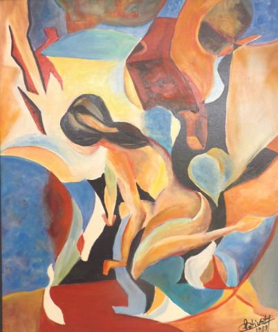 Peinture : Rêverie - janine chetivet Peinture : Rêverie - janine chetivet