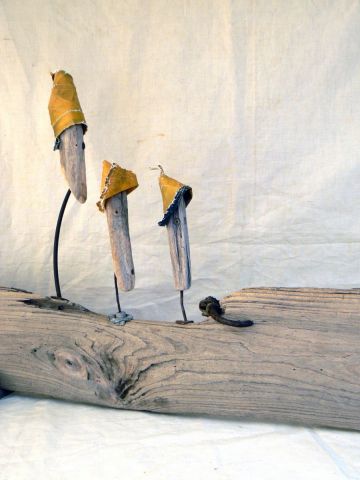 Trio pêcheur - Sculpture - Paul Herail