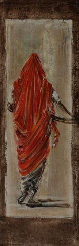 L'artiste valerie chretien - sari rouge