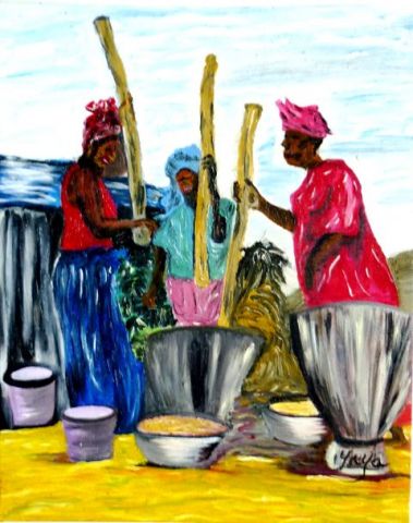 AFRIQUE QUAND TU NOUS TIENS - Peinture - yaya07
