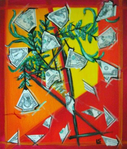 L'artiste LS - Le vase aux dollars