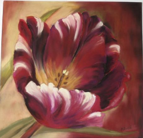 L'artiste annick serre - tulipes
