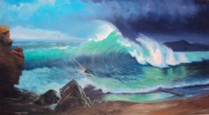 Voir cette oeuvre de waheb khaled khodja: dans les vagues