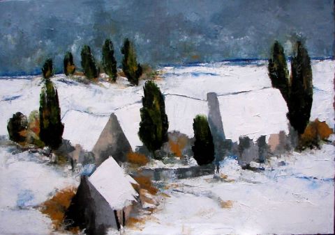 L'artiste FREDERIC SERRES - Bretagne sous un tapis hivernal