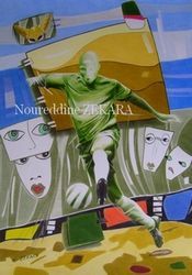 L'artiste Noureddine ZEKARA   - Au-delà du Sahara L'artiste Noureddine ZEKARA   - Au-delà du Sahara