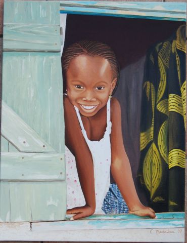 L'artiste Catherine MADELINE - Petite Sénégalaise