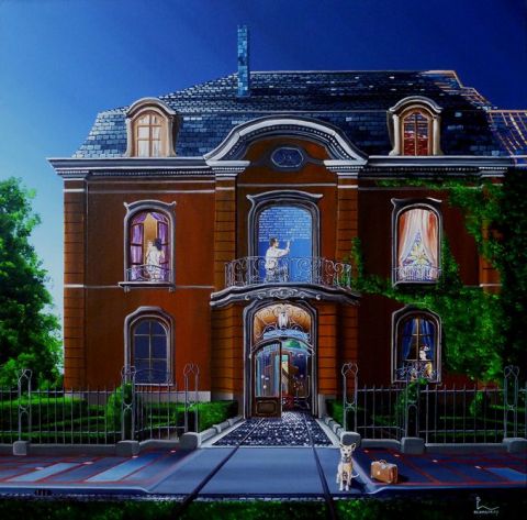 autoportrait architectural - Peinture - olamboray autoportrait architectural - Peinture - olamboray