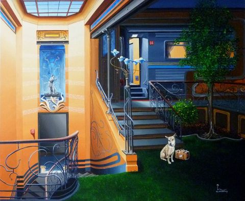 jour et nuit je pense a toi - Peinture - olamboray jour et nuit je pense a toi - Peinture - olamboray