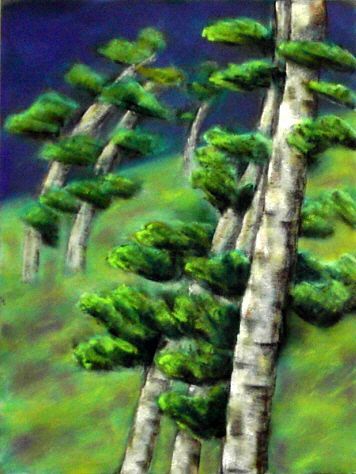 L'artiste BETTY-M peintre - des arbres