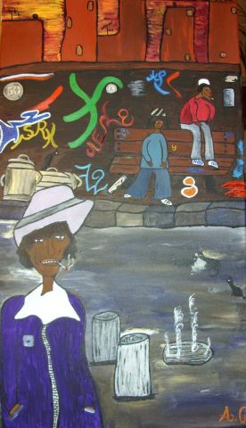 Harlem - Peinture - amelie carraz