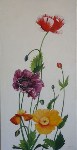 Floraison - Peinture - annick serre