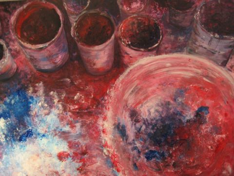 L'artiste gubler - CM -  peinture en pots