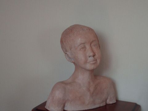 Mon fils Pierre - Sculpture - nelly ARCHONDOULIS 