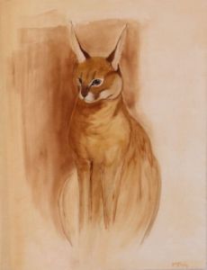 Peinture de Brigitte De Pooter: Lynx