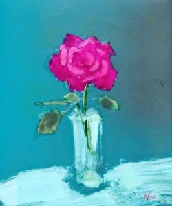 Voir cette oeuvre de Alex: fleur rose dansun verre