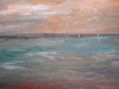 Paysage marin - Peinture - Marie-Ange Babey-Gherardi