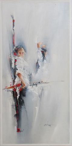 Duo flamenco - Peinture - Karine BRAILLY Duo flamenco - Peinture - Karine BRAILLY
