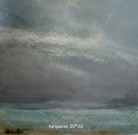L'artiste pierre caillet - turquoise