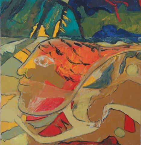 La Soufrière (2) sous les flancs du volcan - Peinture - Christiane Jousset