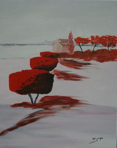 arbres red - Peinture - bedero13