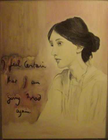 Virginia Woolf is here - Peinture - joey doe Virginia Woolf is here - Peinture - joey doe