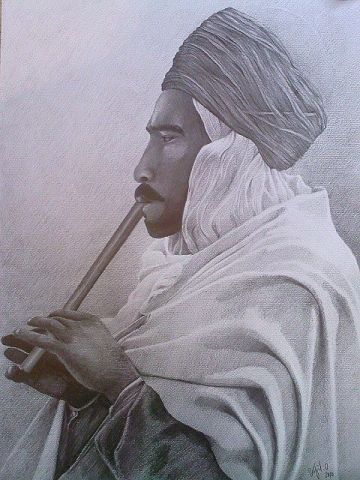 L'artiste belfil omar - flute saharienne