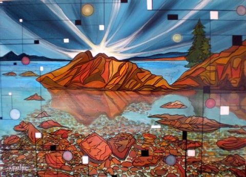 BLEU MEDUSES - Peinture - ALAIN FAURE BLEU MEDUSES - Peinture - ALAIN FAURE