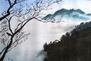 Peinture de olivierb: Montagne de Chine