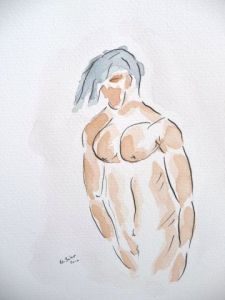 Voir le détail de cette oeuvre: Homme nu de face