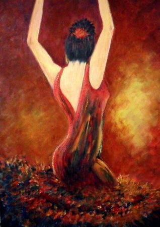 Flamenco - Peinture - Catherine Thivrier-Forestier