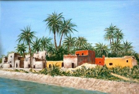Au fil du Nil - Peinture - Catherine Thivrier-Forestier
