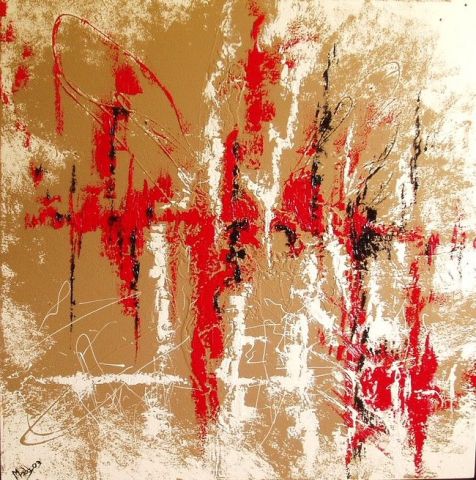 Rouge - Peinture - abstrack