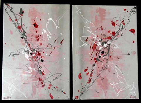 La vie en rose - Peinture - abstrack