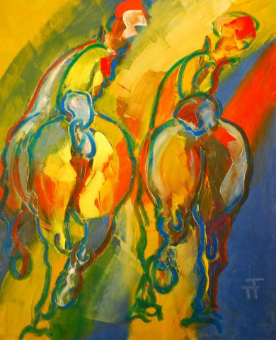 Belle paire - Peinture - Thierry Faure Belle paire - Peinture - Thierry Faure