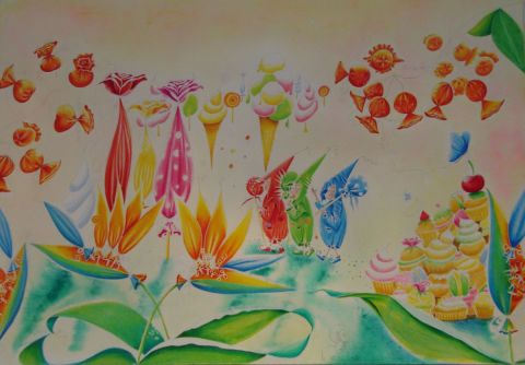 La forêt Pain d'Epice quel délice ! - Peinture - rosyline3 La forêt Pain d'Epice quel délice ! - Peinture - rosyline3