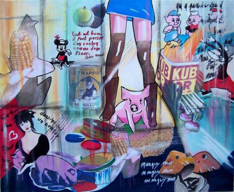 L'artiste francoise ader - hommage au cochon