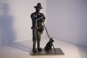 Sculpture de LUC: Berger et son chien