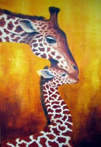 Voir le détail de cette oeuvre: Tendrement Girafes