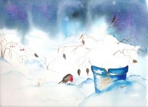 Peinture de Nabou: Jour de neige