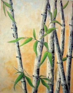 Peinture de Catherine Thivrier-Forestier: Bambous