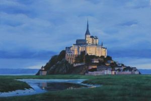 Peinture de Veronique LEPERC: Mont Saint Michel