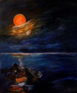 Peinture lune sur LiveGalerie