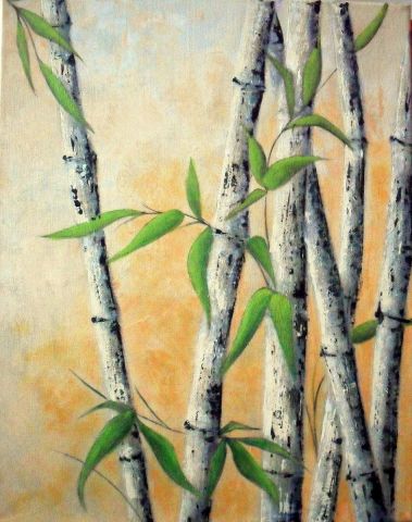Bambous - Peinture - Catherine Thivrier-Forestier