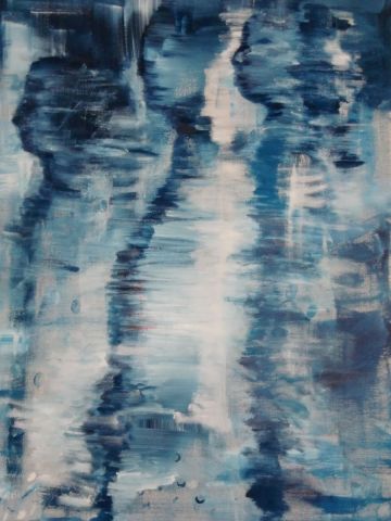 BLUE - Peinture - SONIA HANSEN
