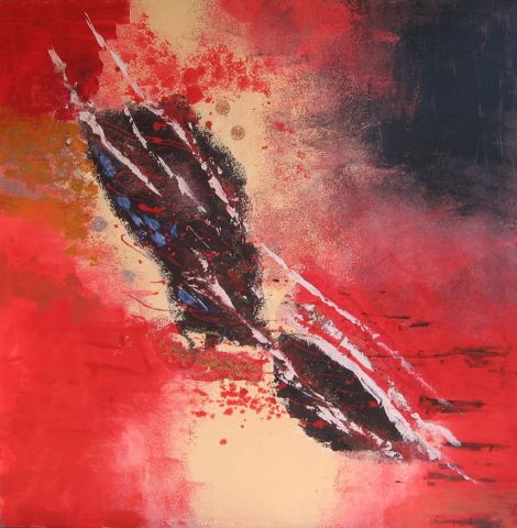 explosion d'un asteroide - Peinture - tulipe explosion d'un asteroide - Peinture - tulipe