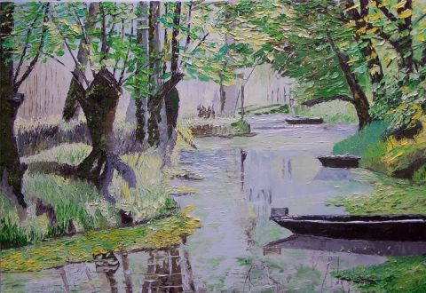 Le Marais Poitevin - Peinture - ClaudeArt