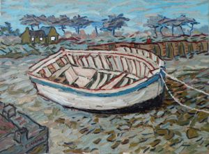 Peinture de Eric LAPRADE: la barque