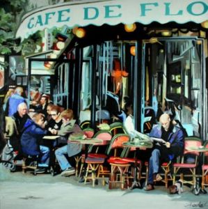 Peinture de CLOTILDE NADEL: CAFE DE FLORE